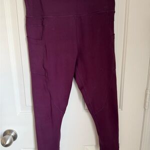 Zyia Purple High-Waisted Leggings